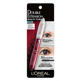 L'Oreal Paris, Mascara De Pestañas Lavable Double Extension Beauty Therapy, 12 Ml