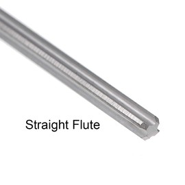 sourcing map 2mm Chucking Reamer, Tungsten Carbide Lathe Machine Reamer H7 4 Straight Flutes, Round Shank Milling Cutting Tool, for Stainless Steel Alloy Copper Metal