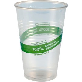 Abena Re-Bio Plastic Drinking Cups: Biodegradable in Nature, No Micro Plastics, Recyclable PP, 7 Oz - 100 Count