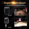 Motorcycle Squid Ring LED Fog Light, White + Red, Squid