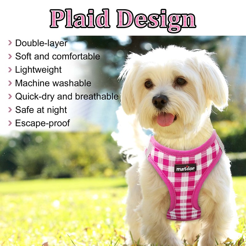 matilor Dog Harness Step-in Breathable Puppy Cat Dog Vest Harnesses