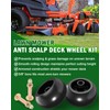 MOLAVIEE 2PCS Lawn Mower Deck Wheels Kit, Mower Anti Scalp
