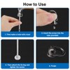 Pack of 20 D Ring Stud Screw Head with Screw,