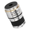 Microscope Objective Lens 20X Brass Chrome Plated RMS Interface Microscope