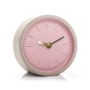 Good Design Works Concrete Clock, Pink, 13 x 13 x