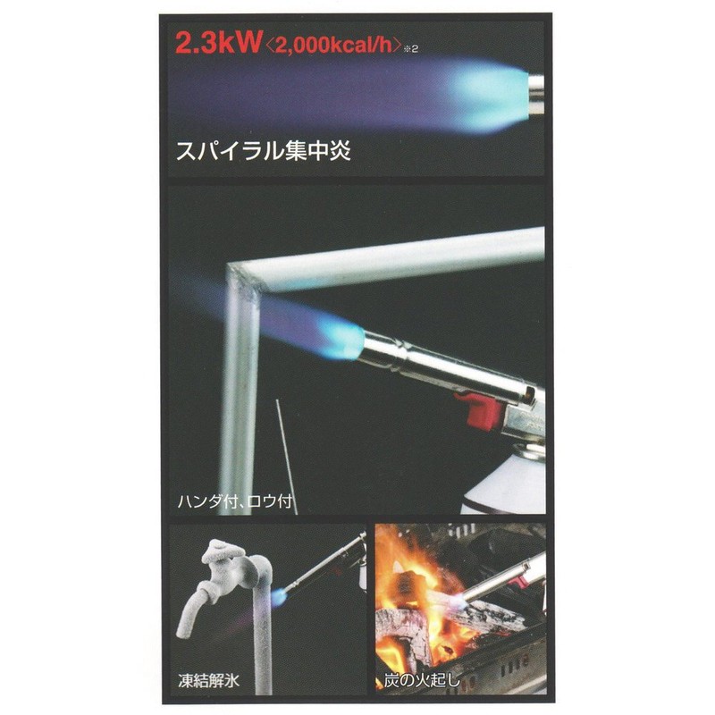 Shinfuji Burner Power Torch Main Unit RZ-820SS Silver