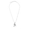 chelseachicNYC Crystal Marathon Runner Necklace Silver