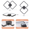 Sky angle LED Ceiling Light Flush-Mounted Chandelier Ceiling Light Black