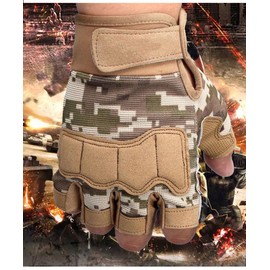 ANJMEICH Men's and Women's Fitness Gloves for Weightlifting, Cycling, Fitness, Training Sports Gloves, Breathable, Close Fitting. (Camouflage, M)