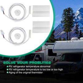 For Dometic Thermistor Kit RV Refrigerator Thermostat Sensor 3851210025 (2 Set)