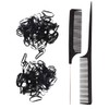 Hair Extensions Tools Kit : 1500 Pcs Silicone Lined Micro
