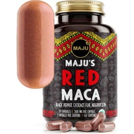Maju Superfoods Cápsulas Maca Roja Orgánica 120