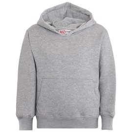 Kids Girls Boys Plain Tracksuit Hooded Hoodie Jog Suit - T.S Plain 105 Grey 9-10