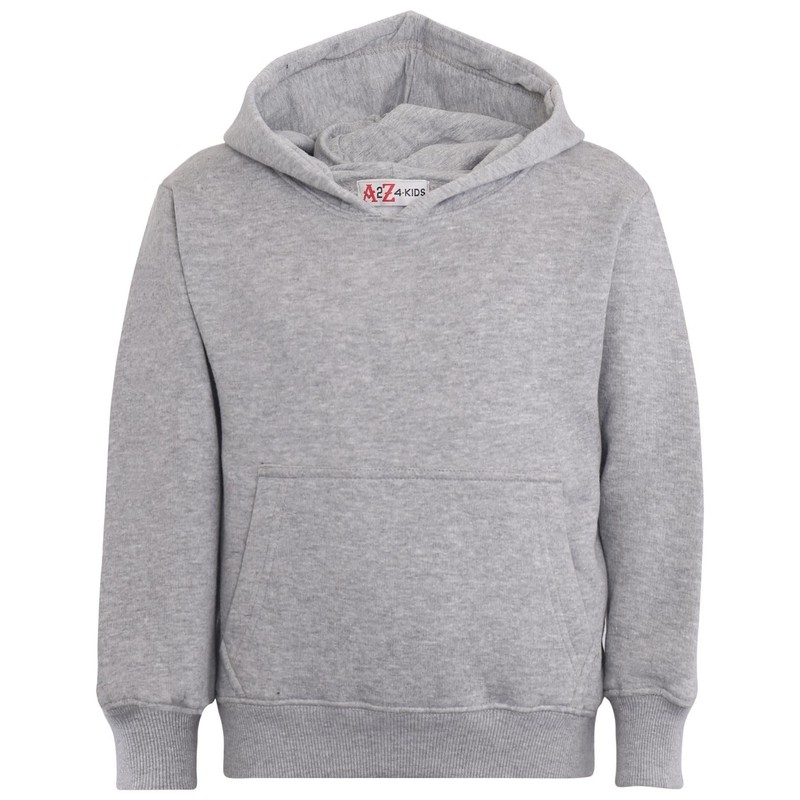 Kids Girls Boys Plain Tracksuit Hooded Hoodie Jog Suit -