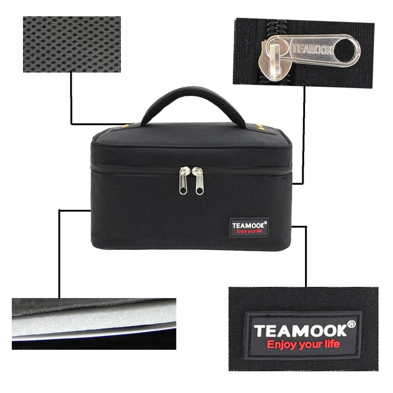 TEAMOOK Small Lunch Bag Mini Lunch Box Insulated Portable for