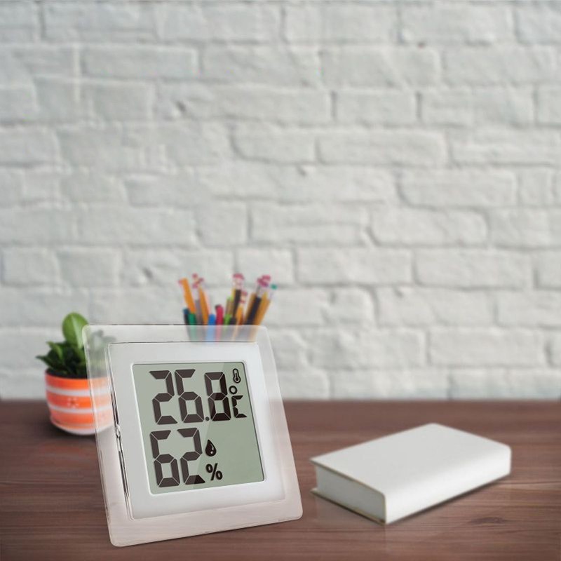 Digital Thermometer Hygrometer High Accuracy Symbols Display Backlit Temperature Humidity