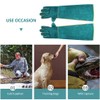 Anti Bite Safety Gloves Long Leather Protective Gloves Pets Grasping