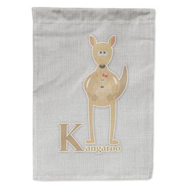 Caroline's Treasures BB5736GF Alphabet K for Kangaroo Garden Flag Mailbox Flag Decorative Yard Flag Banner Outside Patio Artwork Yard Flower Beds, Garden Size, Multicolor