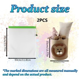 GegXcn Kids Toy Storage Basket, Baby Toy Box Organizer for Nursery, Playroom, Home, Gift Basket, Portable Handle, Foldable for Clothes, Bedroom & Office, with 1 Storage Bag