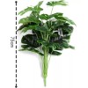 WX 75cm Monstera18hojas Planta Artificial Decoracion Con Maceta