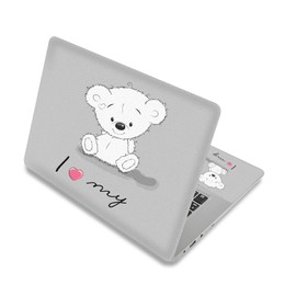 Laptop Skin Sticker Decal,12" 13" 13.3" 14" 15" 15.4" 15.6 inch Laptop Skin Sticker Cover Art Decal Protector Notebook PC (Cute Bear)