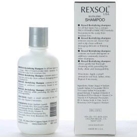 REXSOL Revitalizing Shampoo Scientifically Formulated to clean thinning hair