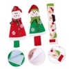 jojofuny Fridge Handle Covers Christmas Theme 3 Pack Snowman Pattern