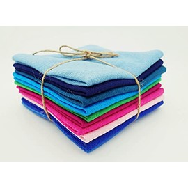 Generic Wool Blend Craft Felt Square 9" / 22cm EN17 Standard 10 Pack (Lily Pond) - Kid - Unisex - All Seasons - Traditional - Nature - ART_CRAFT_KIT, 30% Wool Blend Material, EN17 Standard