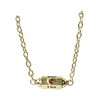 B Jewlery Collection Love You Back Capsule Pendant Necklace, Golden