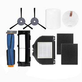 JOYSOG Vacuum Cleaner Accessories for Shark RV2310 RV2310AE Robot Vacuum Cleaner Roller Brush Main Brush Cover Side Brushes Sponge Filter Set Replacement Parts