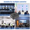 CERRXIAN Network Switch 2 Ports,RJ45 Network Key-Press Switch Splitter Selector