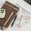 Colorful Metal Pen Holder Clips for Notebook - 24 Pcs