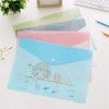 SUPERTOOL Transparent A4 Pockets A4 Waterproof File Holder Cute Penguin