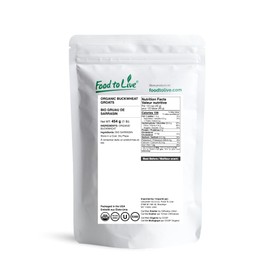 Food to Live Organic Buckwheat Groats, 1 Pound – Whole Grain Buckwheat Seeds by Food to Live. Hulled, Non-GMO, Kosher, Raw, Vegan, Sirtfood. Bulk Cereal Grain