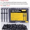 Upgraded Nylon Universal Cable Tie Buckles - Nylon Zip Ties