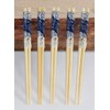 AAF Nommel® No. 022 Bamboo Chopsticks 5 Pairs Beige Blue