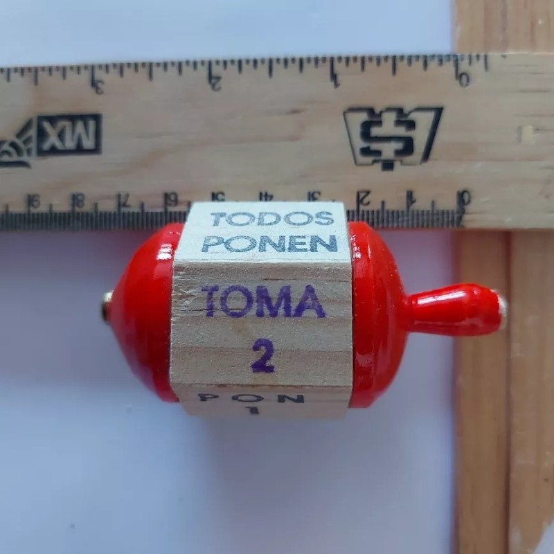 Singex Set 5 Pirinolas Juego De Mesa Artesanal Madera Niños