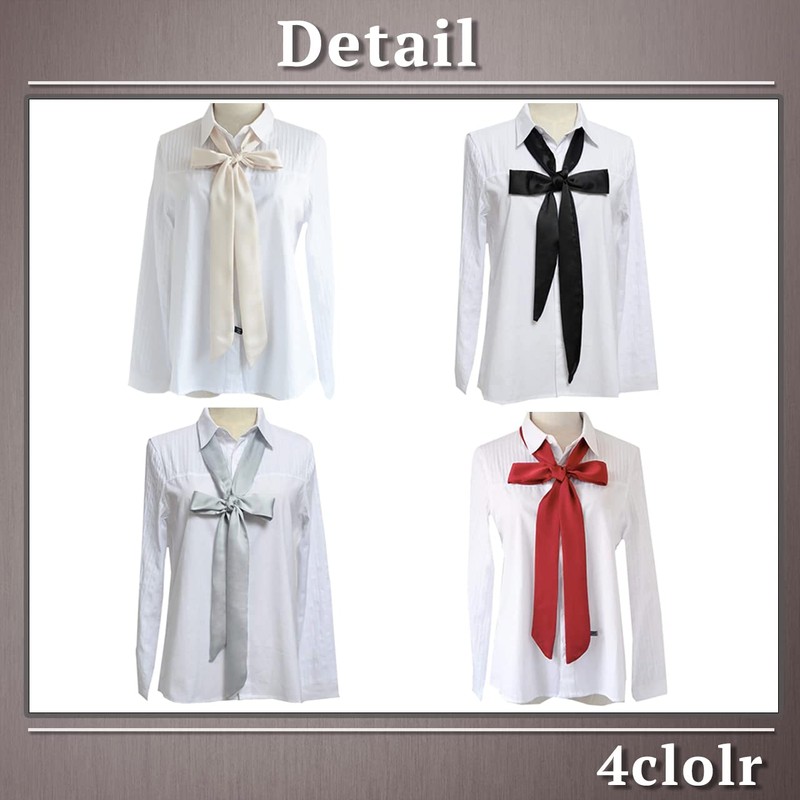 ONE LIMITATION NK002 Men's Stole Scarf, Ribbon Tie, Solid, Thin