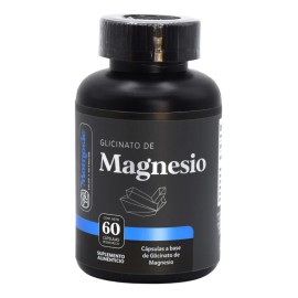 Glicinato De Magnesio Alta Absorcin Glycinate Magnesium Suplemento Alimenticio de Magnesium Vitaminas Mujer Hombre 60 Cpsulas De 500 Mg Sin...