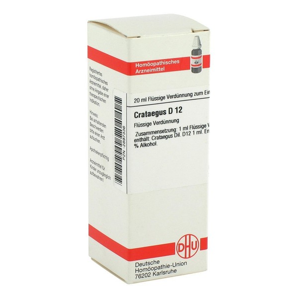 DHU Crataegus D12 Dilution, 20 ml Solution