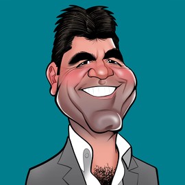 Really Wild Cards Simon Cowell Birthday Greeting Sound Card Blank Inside RWSN07