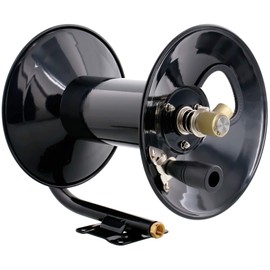 Steel Dragon Tools 4000 PSI 100' Black Powder Coated Pressure Washer Hose Reel