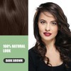 FARNDU Dark Brown Hair Dye Shampoo for Gray Hair Coverage