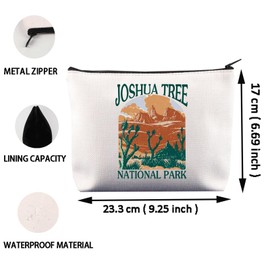 CENWA Joshua Tree National Park Makeup Bag California Parks Lover Gifts, Joshua Tree B