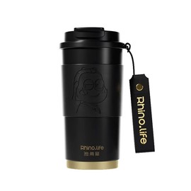500ml Sport water Bottle 316L stainless steel ceramic liner coffee cup portable large capacity gift for men woman fitness work school