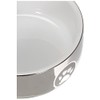 Trixie Ceramic Cat Bowl, 11 cm (Pack of 1), Silver/white
