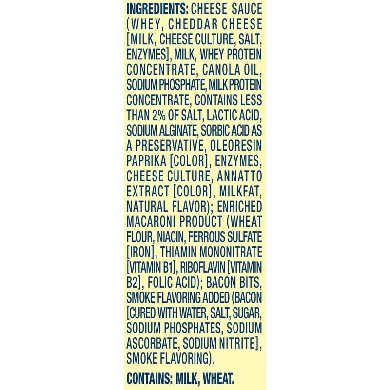 Velveeta Shells & Cheese with Bacon (Shell Pasta & Cheese