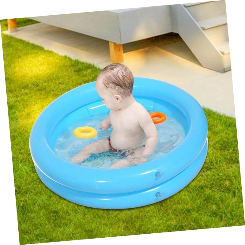YARNOW 2 Sets Inflatable Baby Pool Small Round Boys and