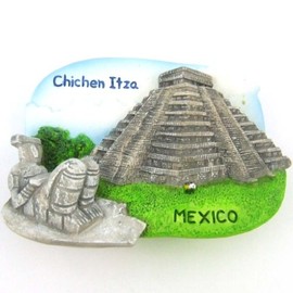 Souvenir Archaeological Sites Chichen Itza Mexico Fridge Magnet Resin Fridge 3d Magnet