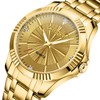 DREAMING Q&P Gold Stainless Steel IP Plated Men's Business Wrist